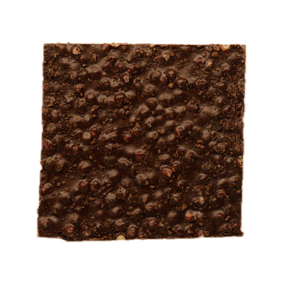 Dark chocolate bar, puffed quinoa and coffee - fair trade