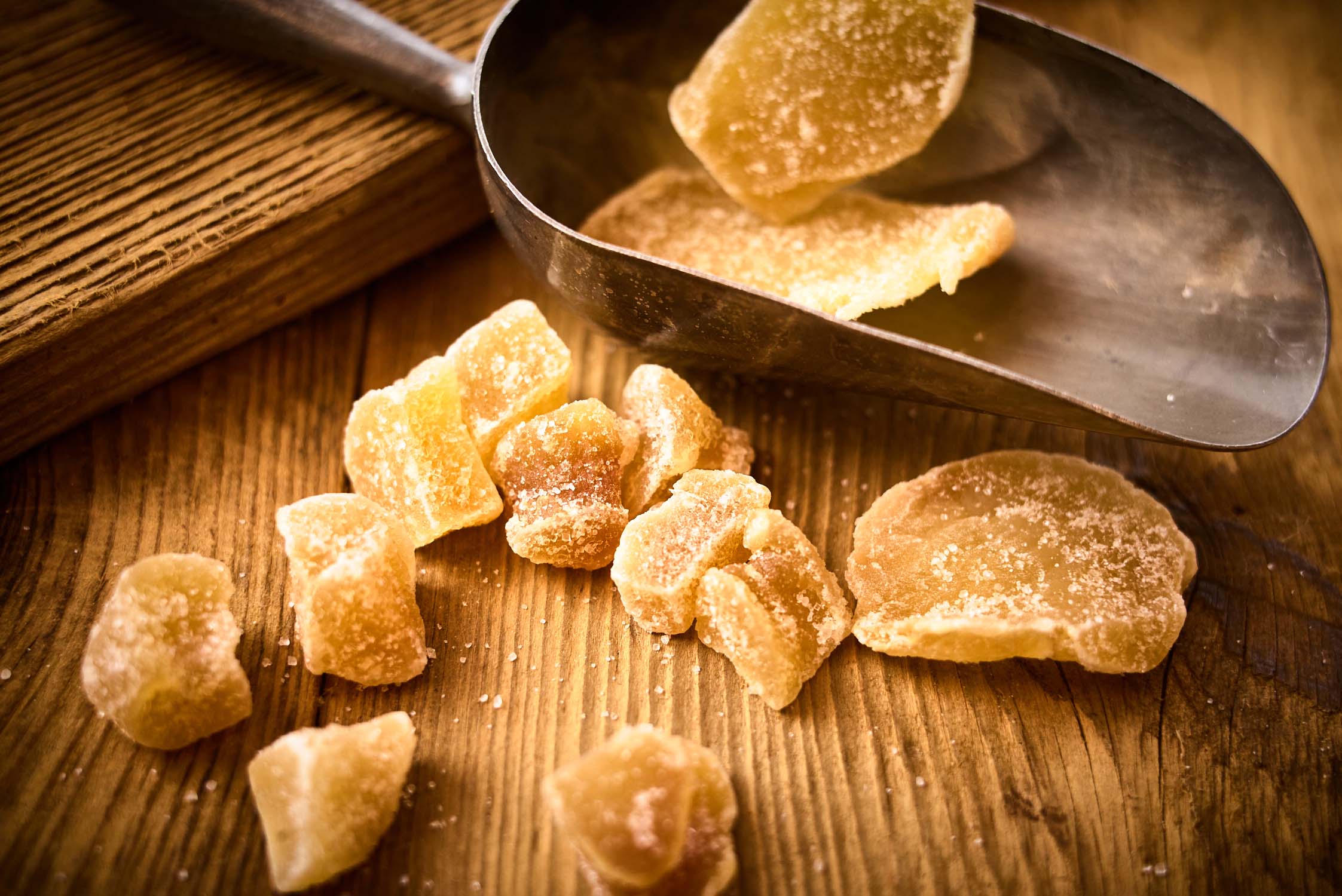 Organic and Fairtrade candied ginger